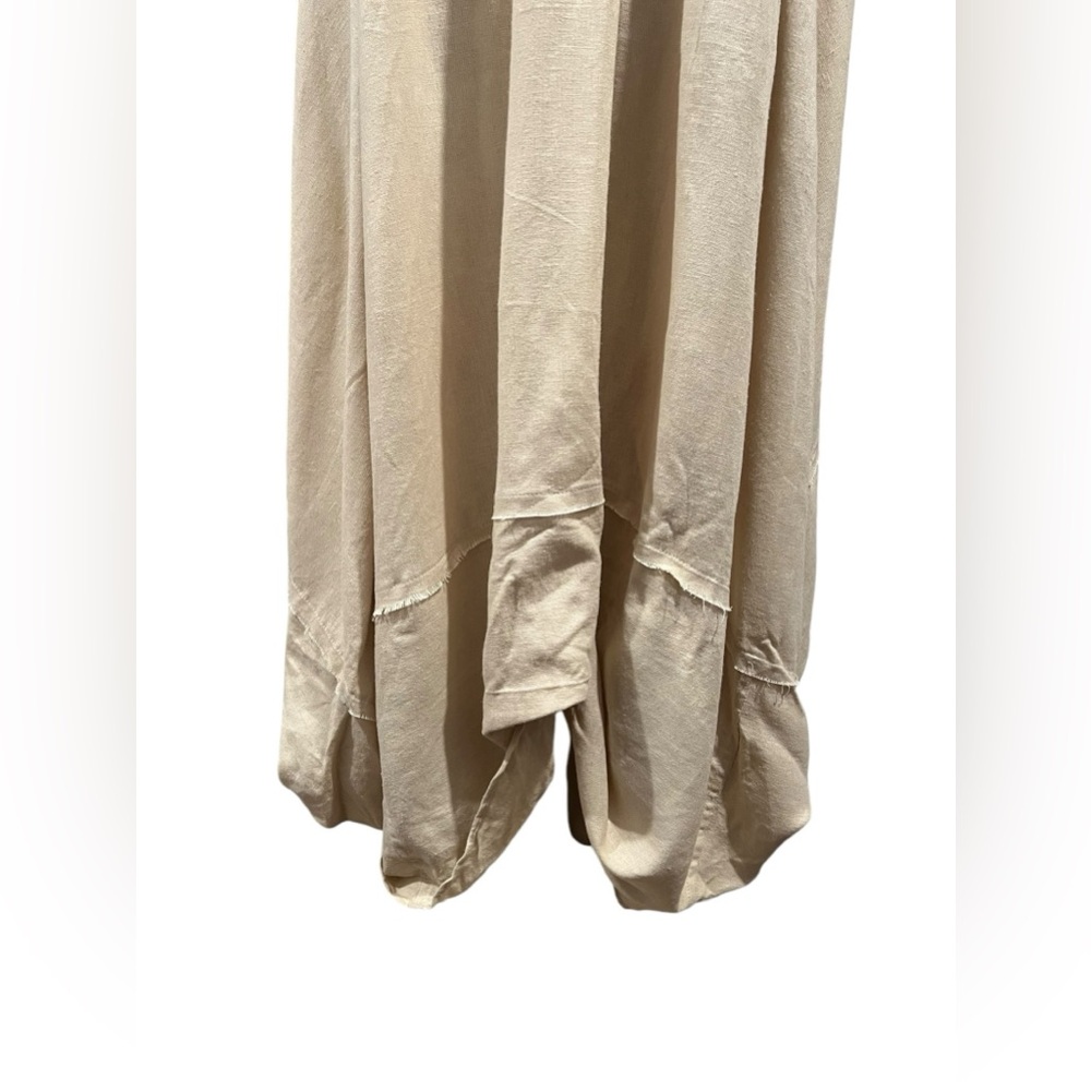 NWOT Free People What A Breeze Asymmetrical Hem Maxi Dress Button Down Boho SZ M - Picture 9 of 16